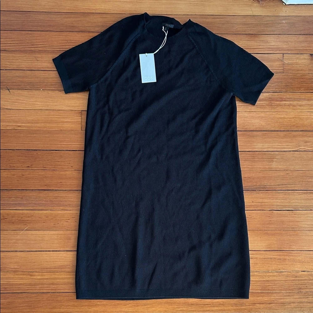 COS Black Short Sleeve Dress NWT